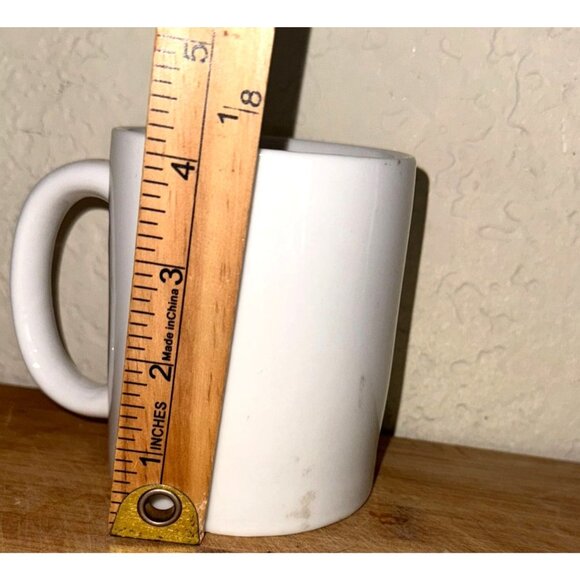 White Ceramic Mug 11oz Dishwasher & Microwave Safe Home Essentials - Picture 3 of 4